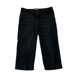 J. Jill  | full-leg crops wide leg jean pant